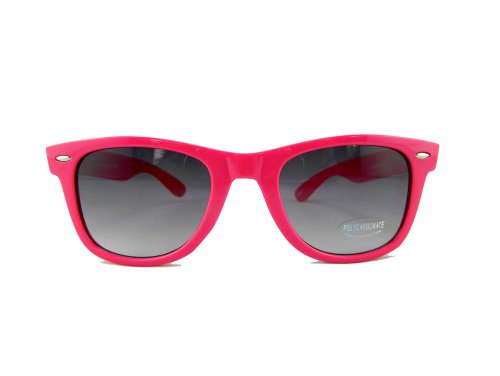 New Promotional Budget Retro Sunglasses - Neon Pastel with Grey Lens2