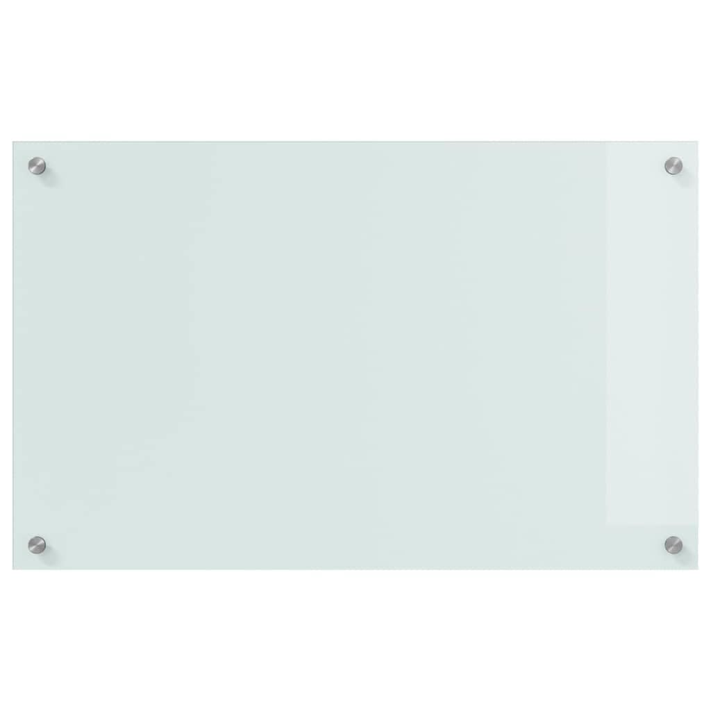 Solivagant Küchenrückwand 2 pcs Weiß 80 x 50 cm Gehärtetes Glas, Küche Esszimmer,Küchenhelfer -utensilien, 17.6 kg-3415522