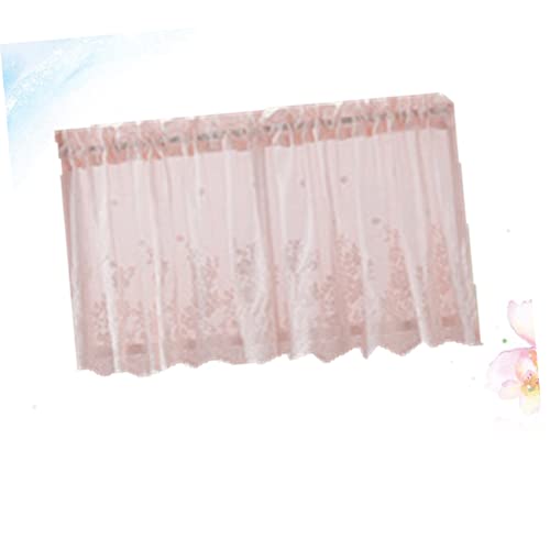 Cortina corta de encaje transpirable para ventanas de cocina luminosas pack de 3 piezas 5