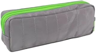Powell Creative Pencil Case Padded Sport Grey- POLYESTER 2-Zip PCP18012E