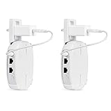AC Outlet Mount Compatible with Samsung SmartThings WiFi - Flexible mounting Option for Your Samsung SmartThings WiFi (White, 2 Pack)