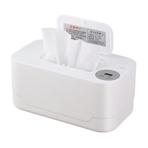 おむつウォーマー - LEDワイプウォーマー 高速加熱ワイプ ディスペンサー ナイトライト USB - ベビー用品ワイプホルダー コードレス 温度表示付き インテリジェント一定温度