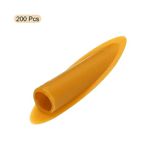 Image of MECCANIXITY 9mm Plastic Pocket Plugs, Wood Plugs Covers Slant Hole Caps for Pocket Hole Jig Working Tool Accessories, Light Brown Pack of 200