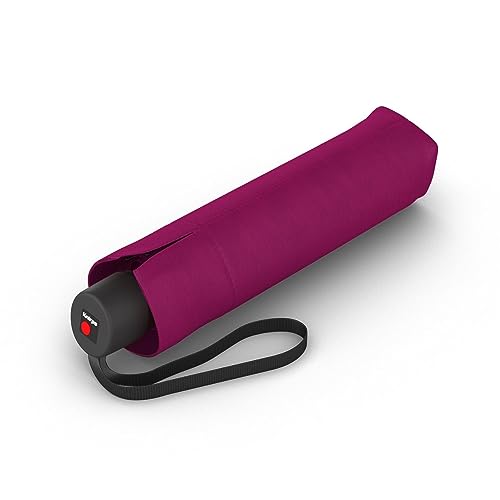 Knirps Regenschirm I.050 Medium Manual violet mit Schirmtasche I kleiner Handöffner Taschenschirm für unterwegs I windstabiler & leichter Mini Schirm