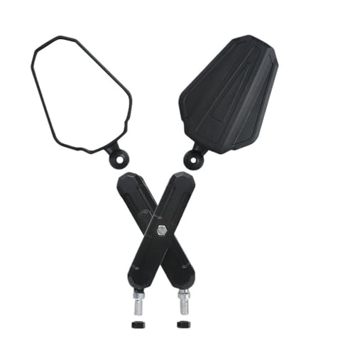 Rétroviseur de vélo et moto à aile de vent fixe avec miroirs latéraux réglables