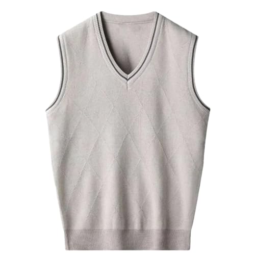 Fulbant Men'S Patchwork Knit Vest Argyle Casual Sleeveless Sweater Classic Waistcoat2