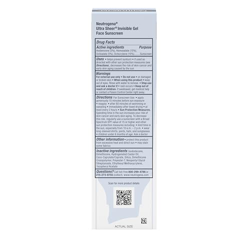 Neutrogena Ultra Sheer Invisible Gel Face Sunscreen, SPF 40, 1.7 oz - image 8
