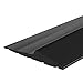 Universal Garage Door Bottom Threshold Seal Strip,Weatherproof Rubber DIY Weather Stripping Replacement, Not Include Sealant/Adhesive (20Ft, Black)