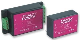 TRACOPOWER TML 15512C AC-DC CONV, ENCLOSED, 3 O/P, 15W, 5V, 12V, -12V