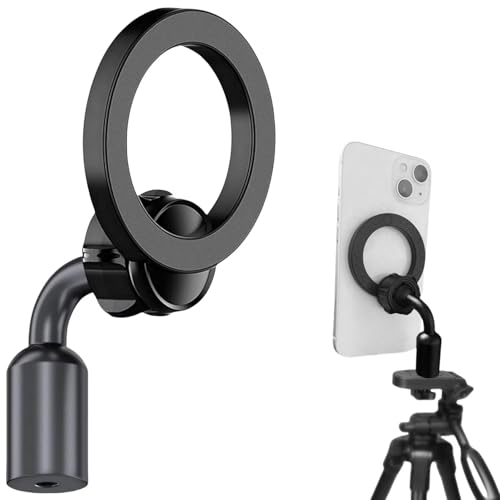 Magnetic Tripod Mount for MagSafe,iPhone Tripod Adapter with 1/4 