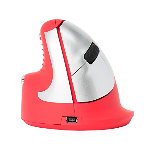 R Go Tools HE Sport mouse - Souris Ergonomique - Modèle Vertical - Bluetooth- Pour gaucher - Prévention Syndrome de la Souris et Epicondylite - Moyen...