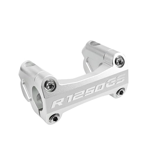 Abrazaderas superiores de manillar en aluminio mecanizado plata para motos BMW serie GS LC 7