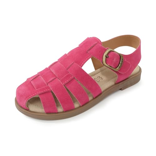 Kid Girls Fisherman Buckle Sandals - Comfortable Summer Sandals with Closed Toe & Adjustable Strap for Daily Wear & Outdoor Play