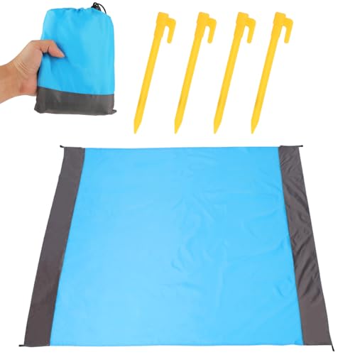 Coperta Impermeabile – Coperta Picnic Impermeabile – Telo Impermeabile da Esterno, Materiale in Poliestere, Resistente all'Acqua e alla Sabbia, Leggera e Compatta, Ideale per Spiaggia(140*200cm)