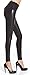 Produktbild Firstclass Trendstore Leggings mit teilw. Lederoptik Gr. S - XXL, Leggins Damenhose Hose Skinny Lederlook (Ingrid L)