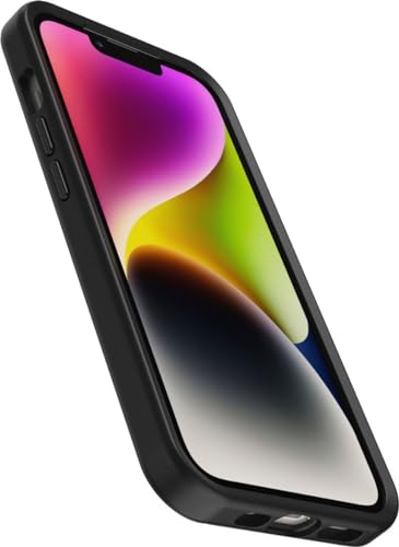Image of OtterBox iPhone 14 & iPhone 13 (Only) - Symmetry Series+ Case - Black - Ultra-Sleek - Snaps to MagSafe - Raised Edges Protect Camera & Screen - Non-Retail Packaging