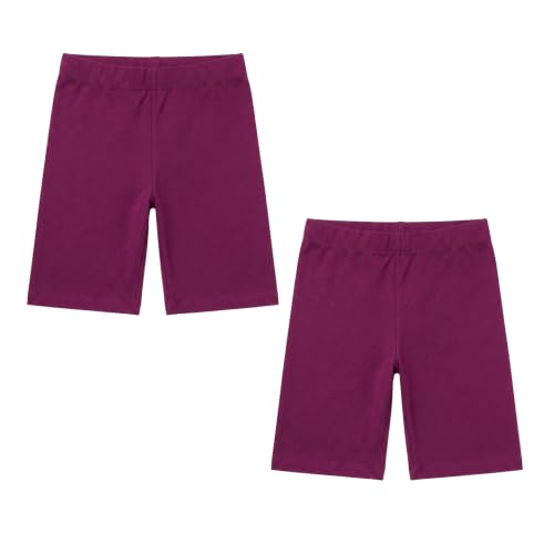 Image of Joe & Joe Shorts for Girls Premium Cotton Lycra Cycling Shorts - Pack of 2 | Inner Shorts for Yoga & Sports & School Uniform.