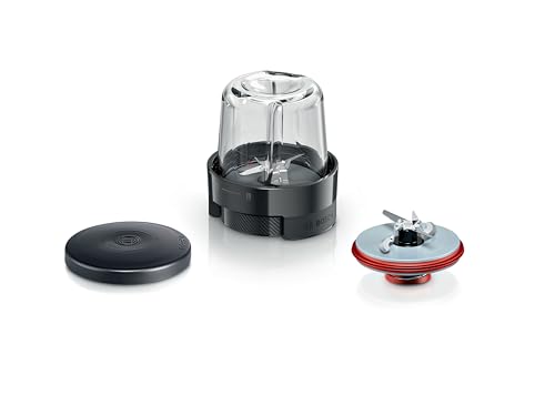 BSH Electroménager Bosch Accessoires MUZS68CG - hachoir universel, pour robot pâtissier série 6, série 8, noir/acier inoxydable