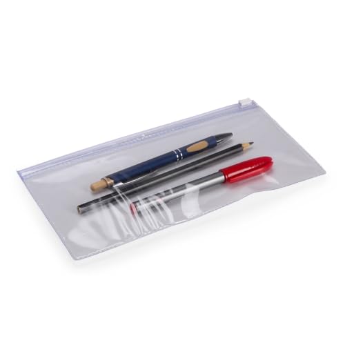 Estojo Zip Zap transparente KIT com 50 unidades