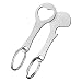 NC Outil de clé de dégagement de chariot à provisions, 2 pièces de porte-clés en métal, puce de clé de jeton de chariot à provisions pour panier, clé amovible, argent