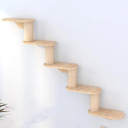 RoBeKaU キャットタワー 通路 通路壁 DIY キャットタワー 木製猫 壁掛け猫棚 木製屋内モダンツリーハウスセット ペット猫生息地ステップベッド キャットタワー 通路 通路壁 猫のおもちゃ DIY 壁掛け猫クライミングフレーム壁猫スクラッチポスト猫
