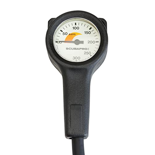Scubapro 3-Gauge Inline Diving Console With Pressure Gauge, Depth Gauge, And Fs-1.5 Compass, Metric Display, Metal #TOP2