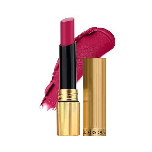 Image of Colors Queen Hold Up Full Day Non-Transfer Matte Lipstick | Long Lasting and Weightless Formula | Intense Color Pay Off | Waterproof Lipstick for Women (103 - Red Divine, 4g)