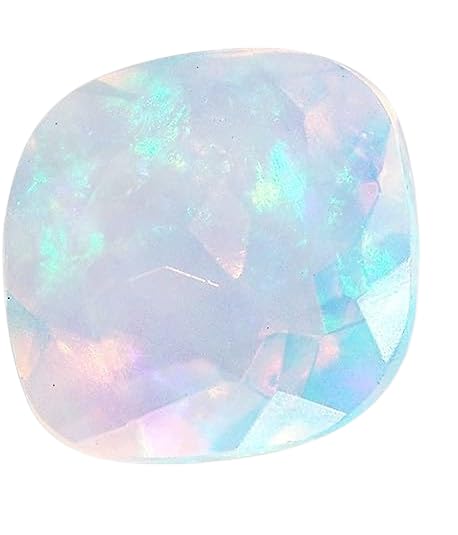 Opale de feu blanche éthiopienne 9mm AAA+ pour création de bijoux