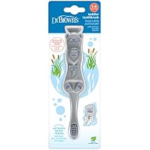 Dr. Browns Otter Toddler Toothbrush, Soft Bristles with Suction Cup for Storage, BPA Free, Ages 1-4, 1-Pack