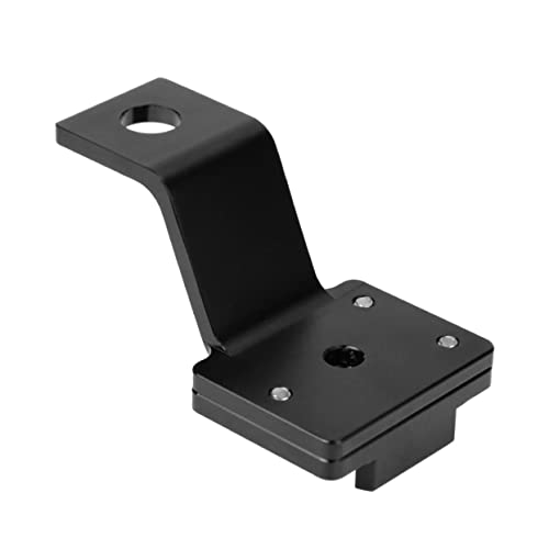 Soporte de espejo para motocicleta en metal negro clip para cámara de acción