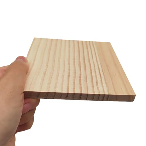 12PCS Unfinished Wood Square Blocks for Crafts 12x12x1cm Blank Wooden Squares Pine Wood Boards for Wood Carving,DIY Coasters,Painting & Burning - Image 4