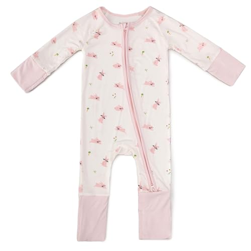 Ultra-Soft Convertible Baby Romper with 2-Way Zipper, Baby Girl Clothes, Baby Boy Clothes, 0–24 Months
