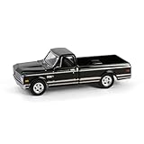 1972 C10 Short Bed Pickup Truck Black Hobby Exclusive Series 1/64 Diecast Model Car by Greenlight GL30546