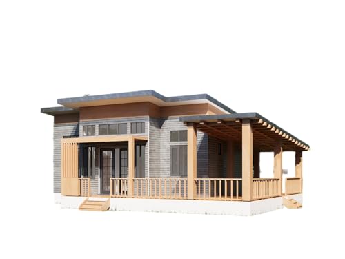782 sqft Tiny Home Design Plans | 1 Bedroom Ensuite | Open