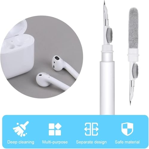 Image of Cerlink Airpod Cleaner Kit Cleaning Tool 3 in 1 for Airpods iPhone Earbud Case with Soft Brush Flocking Sponge Clean, Multi-Function Cleaners Pen Ear Bud Air Pod Pro Headphone Phone Speaker Earbuds