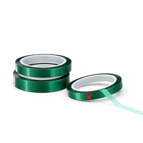 Image of Heat Resistant - High Temperature Thermal Tape - Sublimation Tape for Heat Press, Ideal for Thermal Works (Pack of 3) (33m x 10mm)