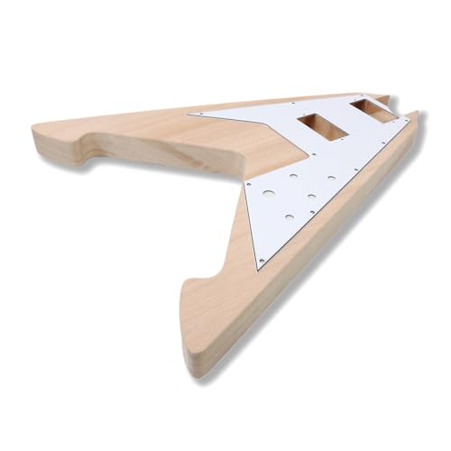 DIYギターアクセサリー 手作りのマホガニーエレキギター本体の未完成パーツ