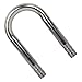 HEEPDD Stainless Steel Fish U Shape Pipe, U Shaped Tube Connector for Aquarium Co2 Oxygen Tubing