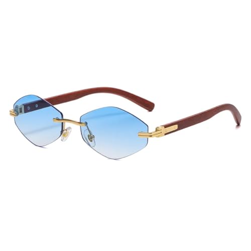 Lunettes de soleil carrées irrégulières en métal pour vos festivals et sorties en ville