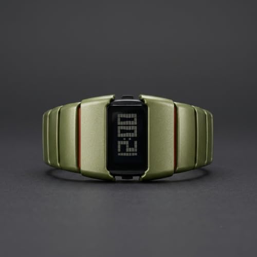 Image of WiseWalker Unisex GenZ Luxury Style Digital Gold Watch Unique Band with LED Display Digital Watch | Retro Digital LED Watch Black Display Screen Modern Fashion Timepiece | Wristwatch For Men and Women
