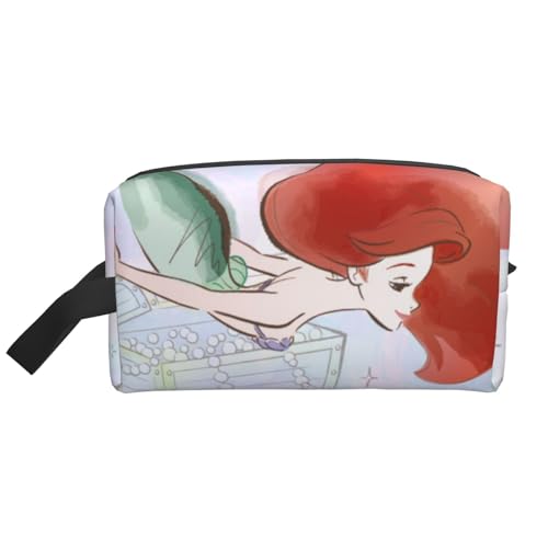 アリエル (4) 化粧ポーチ トイレタリーバッグ トラベルバッグ 軽量 ミニポーチ おしゃれで かわいい 化粧品収納袋 人気 アニメ ユニセックス 男女兼用