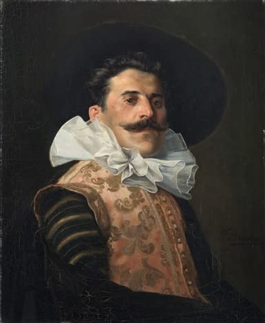 Portrait d'un gentilhomme François Brunery toile pour habiller un mur vide