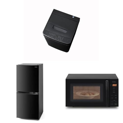 アイリスオーヤマ 家電3点セット (洗濯機4.5kg・冷蔵庫142L・レンジ17L)