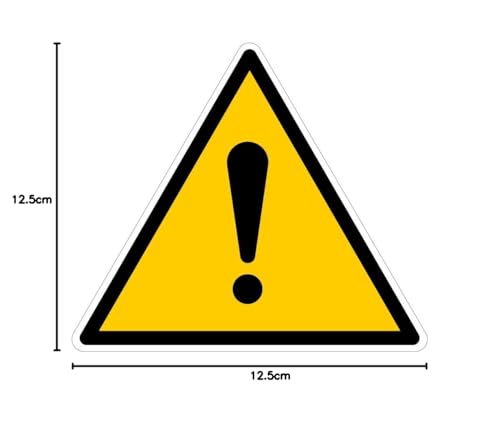 Signalétique.biz France - Panneau Signalisation Danger Autocollant Danger ou panneau PVC Pictogramme 125 x 125 mm