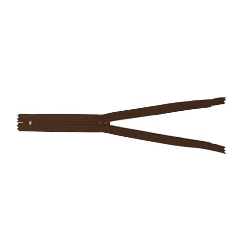 Image of Mandala Crafts 100 PCs Dark Brown Closed-End 4 in Nylon Zippers for Sewing