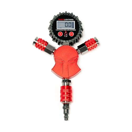 Thor's Lightning Air Systems Hammer Air Compressor Hose Manifold Candy Red