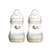 MAM Easy Start Anti-Colic Babyflasche im 2er-Set (160 ml), Milchflasche mit innovativem Bodenventil gegen Koliken, Baby Trinkflasche mit Sauger Größe 1, ab der Geburt, Robbe