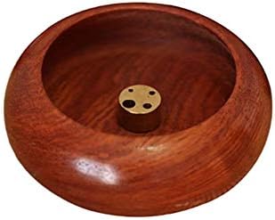 Wooden Incense Burner Bowl Incense Sticks Holder Ash Catchers for Home Office Club Yoga Teahouse