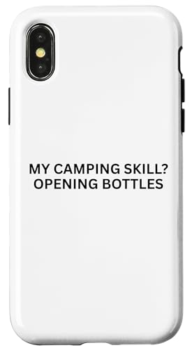 My Camping Skill �I�[�v�j���O �{�g�� �A�E�g�h�A �X�}�z�P�[�X iPhone X/XS �p