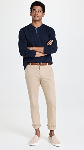 Vince Men's Dbl Knit L/S Henley 5